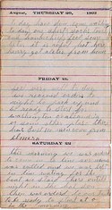 Diary entry Dated 08/20/63