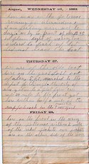 Diary entry Dated 08/26/63