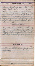 Diary entry Dated 08/29/63