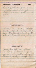 Diary entry Dated 09/01/63