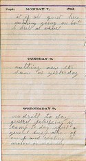 Diary entry Dated 09/07/63