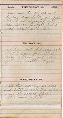 Diary entry Dated 09/10/63