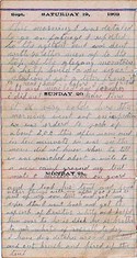 Diary entry Dated 09/19/63