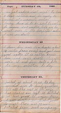Diary entry Dated 09/22/63