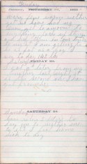 Diary entry Dated 01/22/64