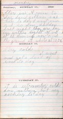 Diary entry Dated 02/15/64