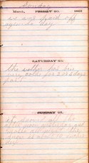 Diary entry Dated 03/20/64